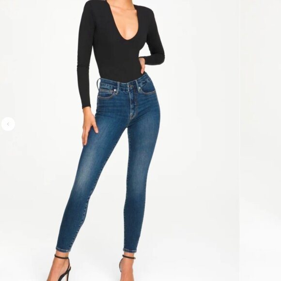 Good American Good Legs Skinny Jeans - New With Tags - Size 14/32 - Picture 1 of 4
